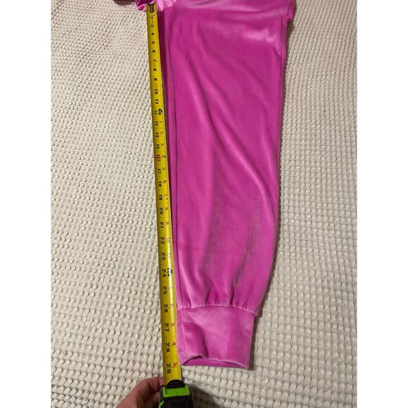 Vixtoria's Secret On Point Velour Bright Pink Track Suit Jacket Small Joggers XS - Picture 9 of 16